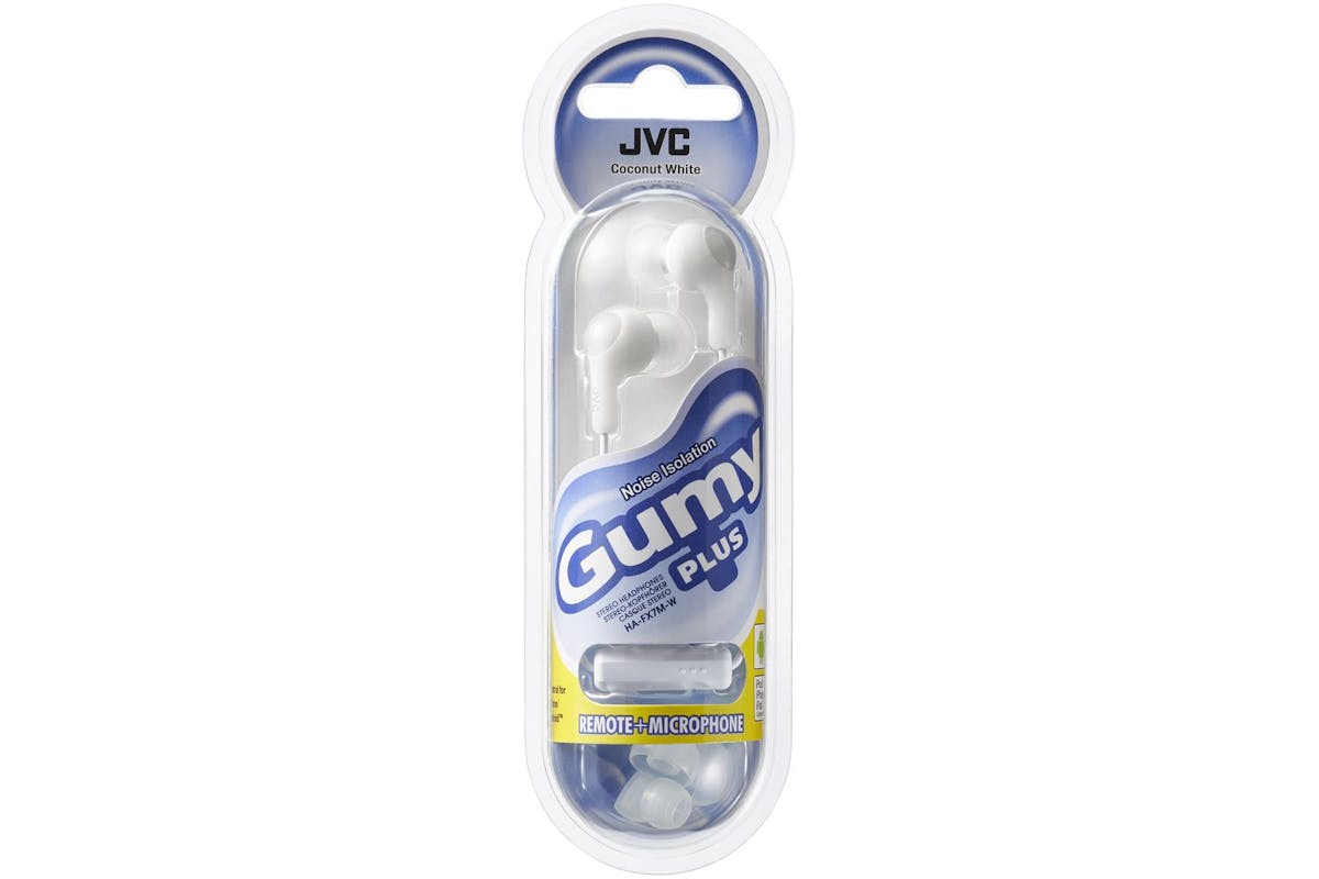 Jvc White Gumy Mic In Ear Canal-2