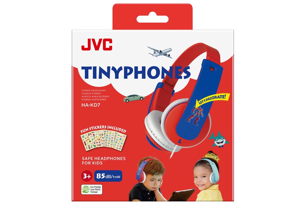 Jvc Red On Ear Kids Wired Headphone With Noise Limiter-2