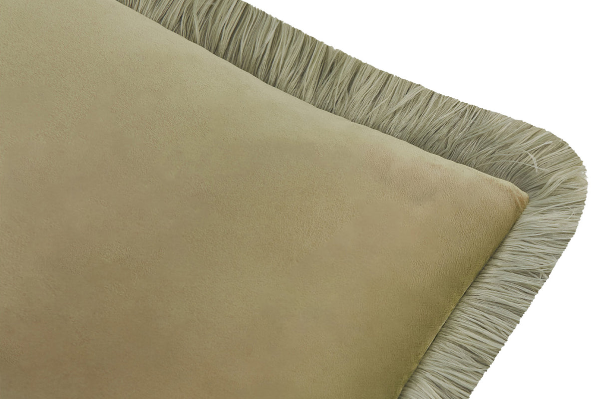 Halo Fringe Cushion | Sage/Green | 50 x 50 cm-3