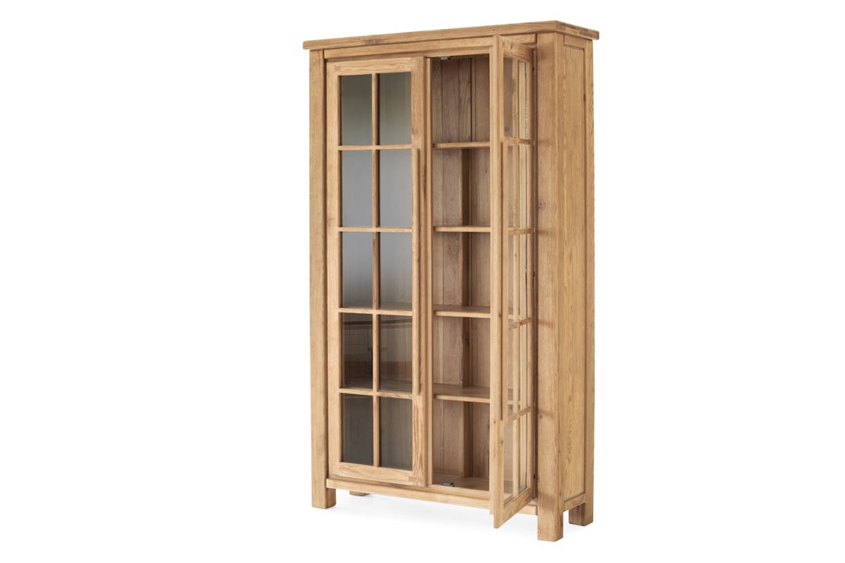Hamilton Display Cabinet | Extra Large | Oak-4