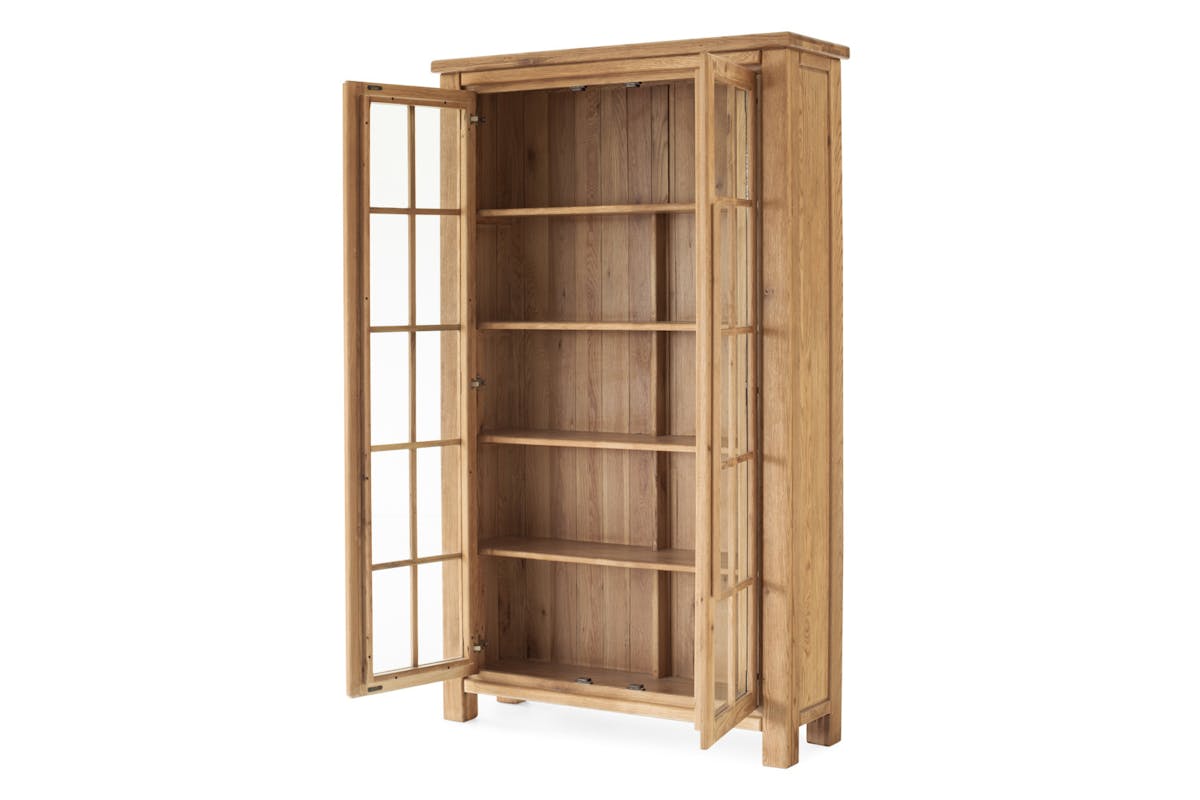 Hamilton Display Cabinet | Extra Large | Oak-5