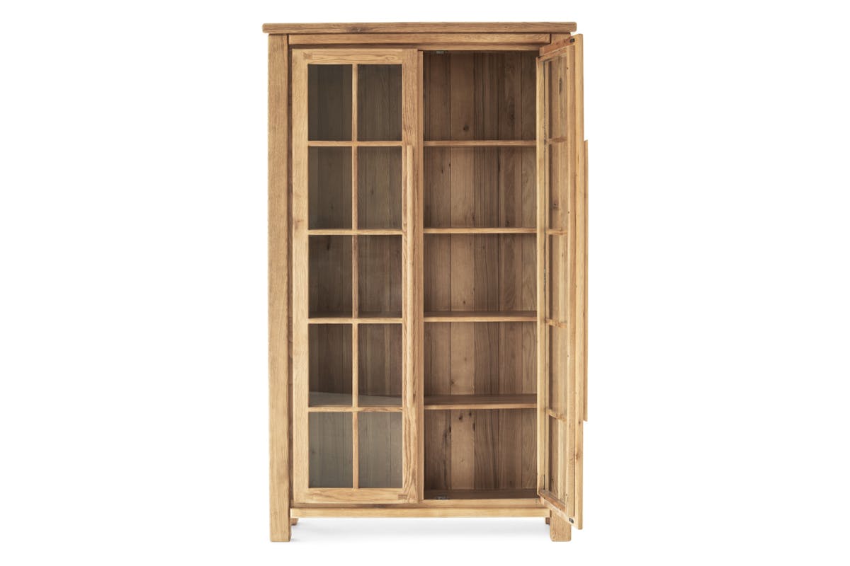 Hamilton Display Cabinet | Extra Large | Oak-2