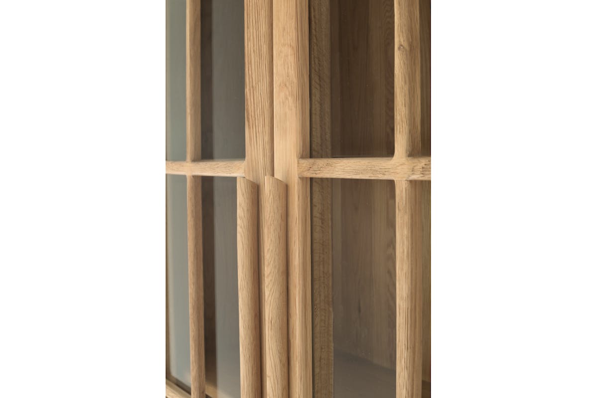 Hamilton Display Cabinet | Extra Large | Oak-7