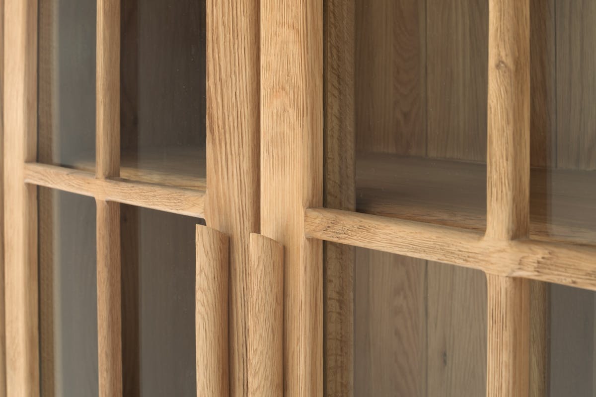 Hamilton Display Cabinet | Extra Large | Oak-8