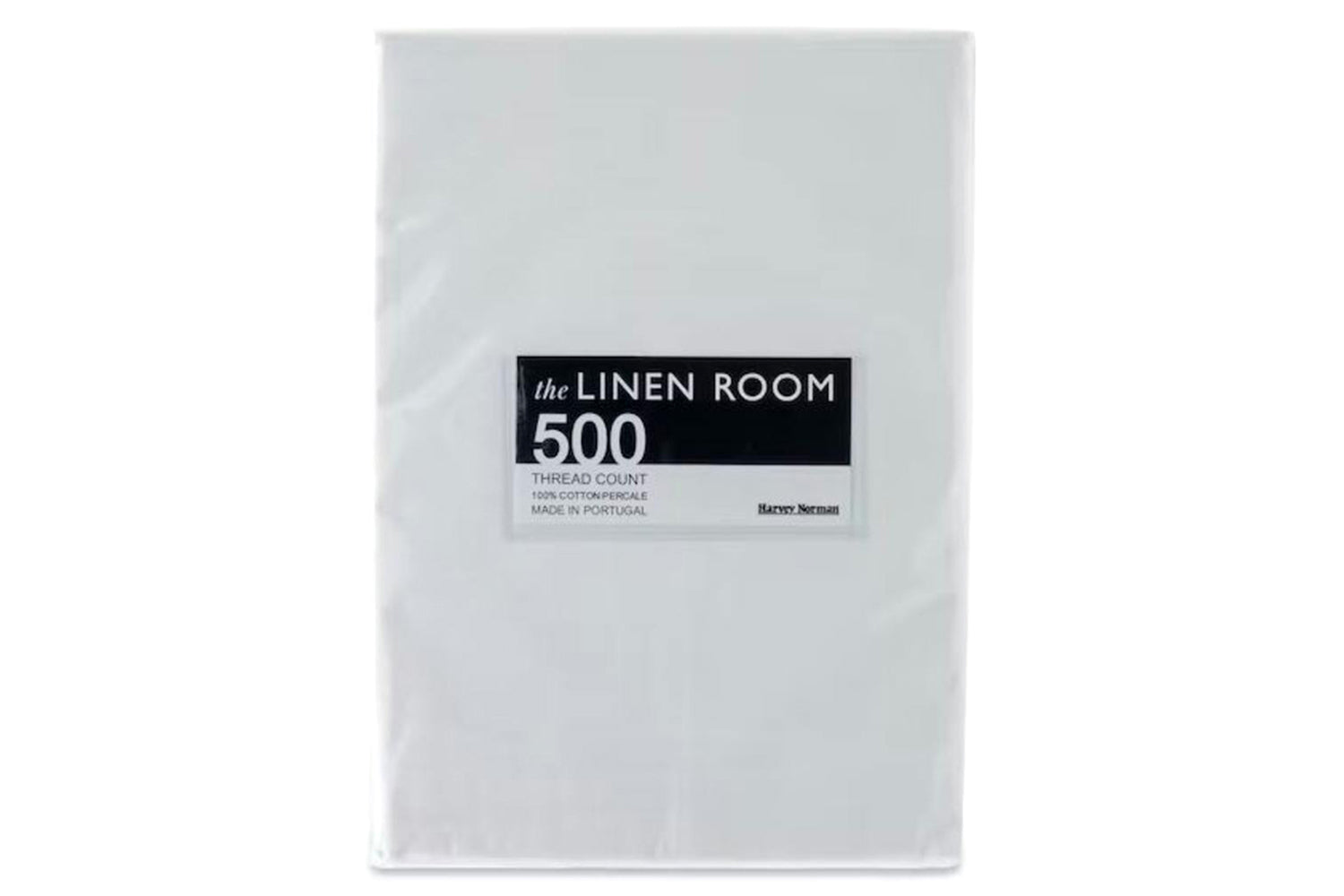 The Linen Room | 500TC Cotton Percale Fitted Sheet | White | Double