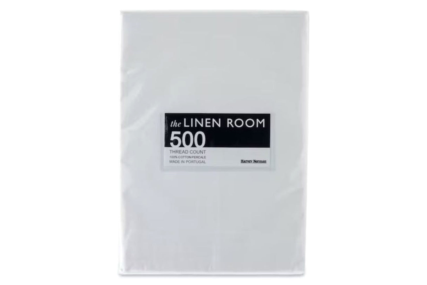 The Linen Room | 500TC Cotton Percale Fitted Sheet | White | Super King