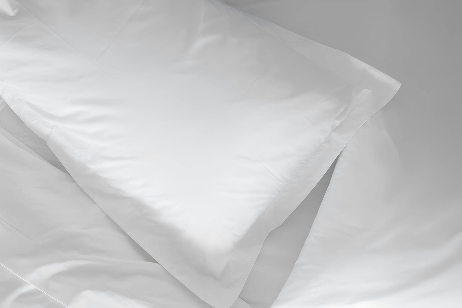 The Linen Room | 500TC Cotton Percale Pillowcase | White