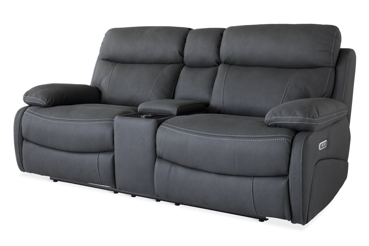 Hardy 2 Seater | Console | USB | Power Recliner | Grey-2