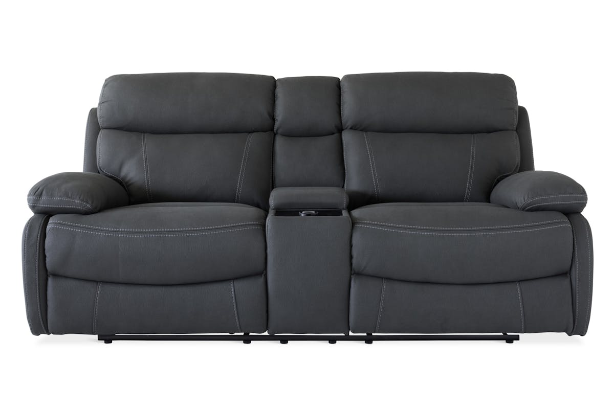 Hardy 2 Seater | Console | USB | Power Recliner | Grey