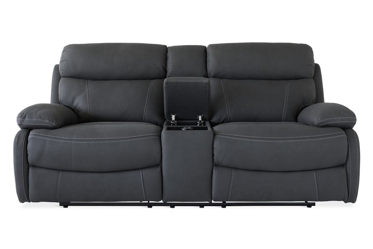 Hardy 2 Seater | Console | USB | Power Recliner | Grey-6
