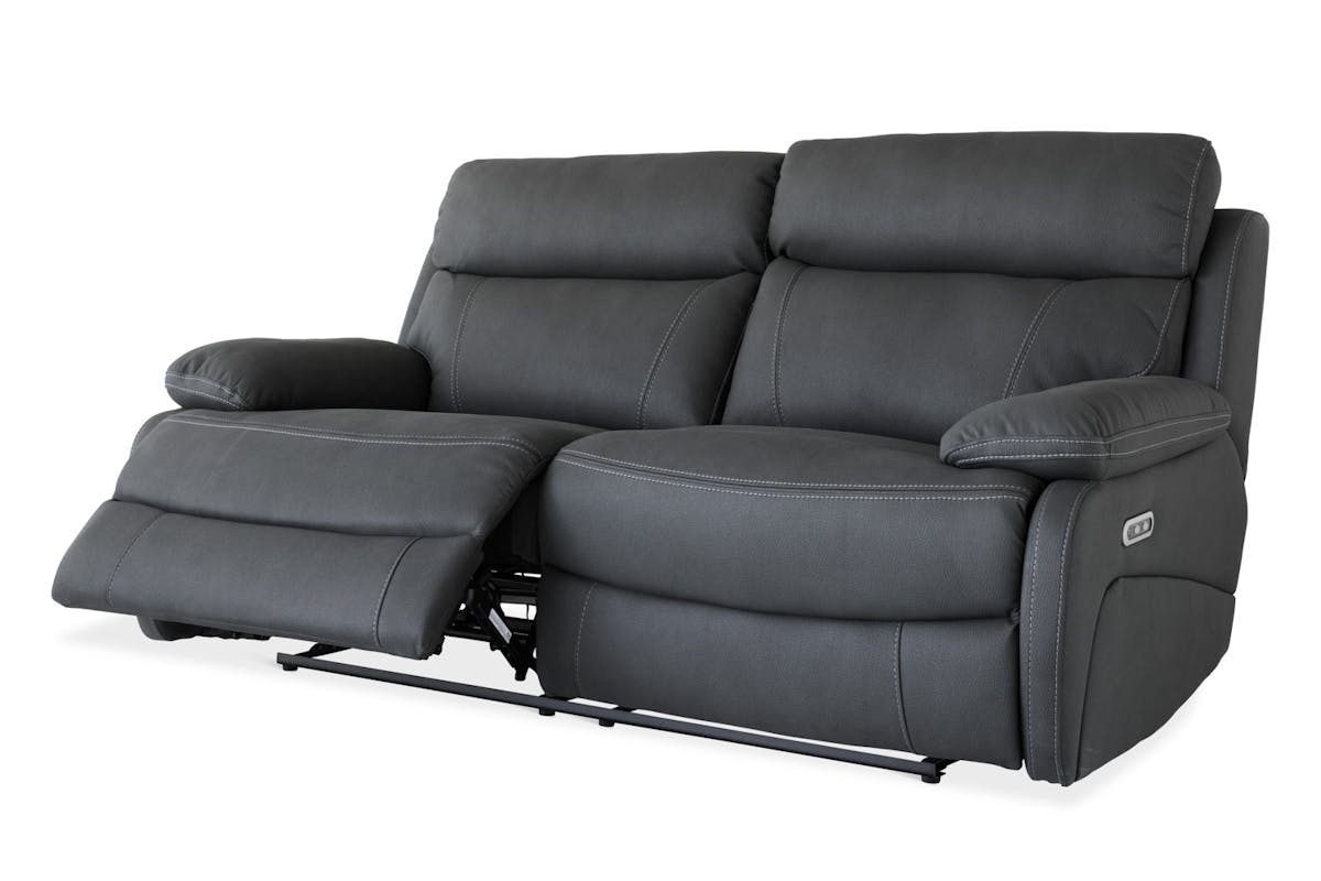 Hardy 3 Seater| USB | Power Recliner | Grey-4