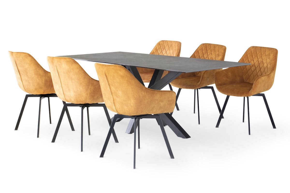 Harlie Rectangular Dining Table | 200 Cm | Black-8
