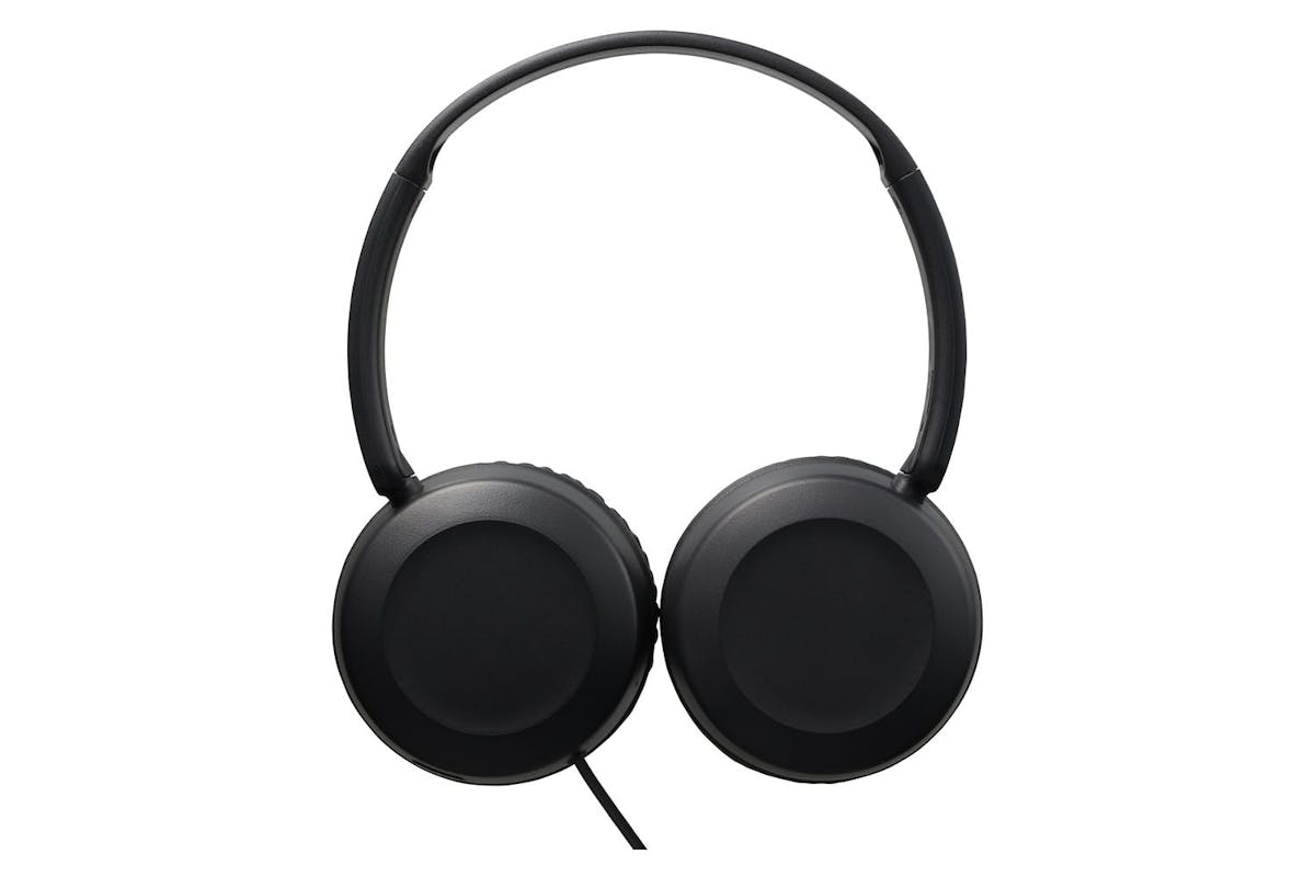 Jvc Carbon Black Foldable Wired Headphone Integrated Mic On Cable For Smart Phone Single Sided Cable-2
