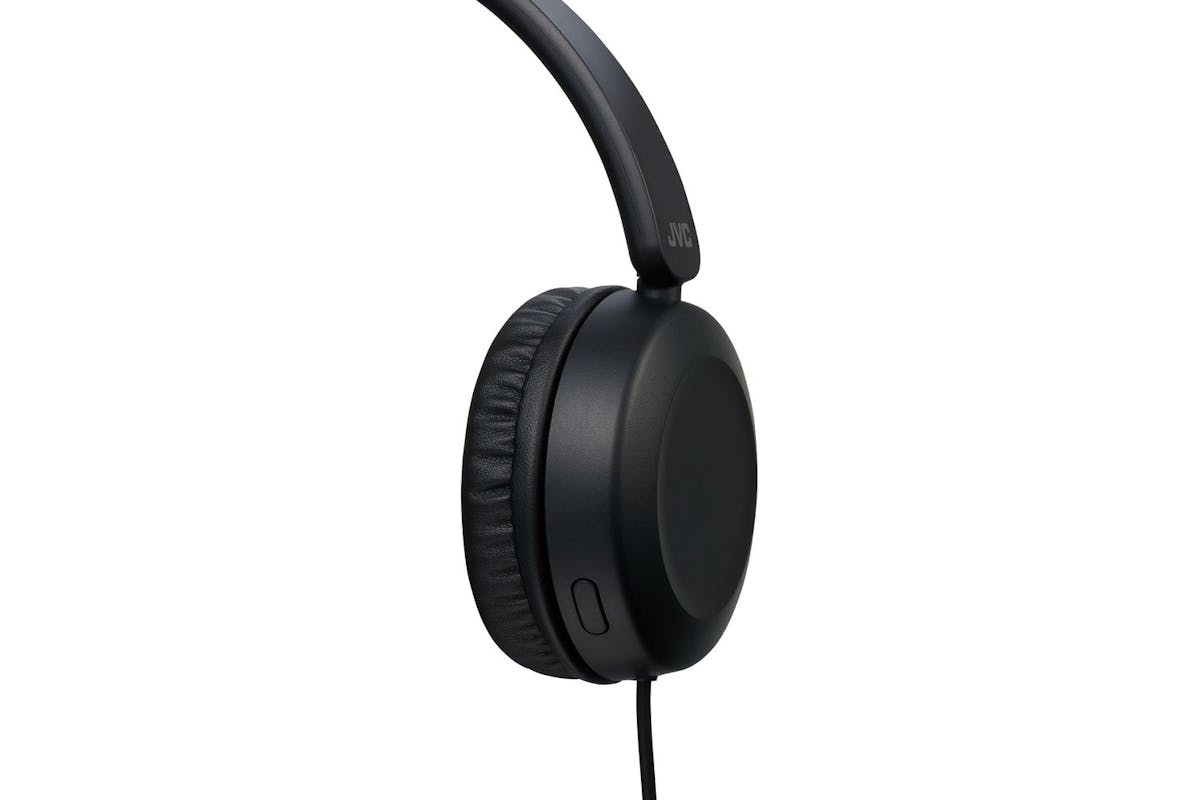Jvc Carbon Black Foldable Wired Headphone Integrated Mic On Cable For Smart Phone Single Sided Cable-3