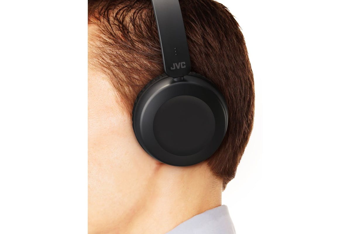 Jvc Carbon Black Foldable Wired Headphone Integrated Mic On Cable For Smart Phone Single Sided Cable-5