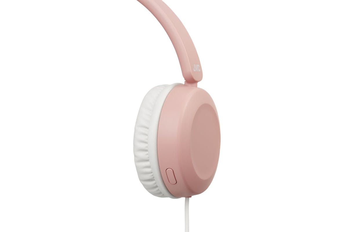 Jvc Dusty Pink Foldable Wired Headphone Integrated Mic On Cable For Smart Phone Single Sided Cable-2