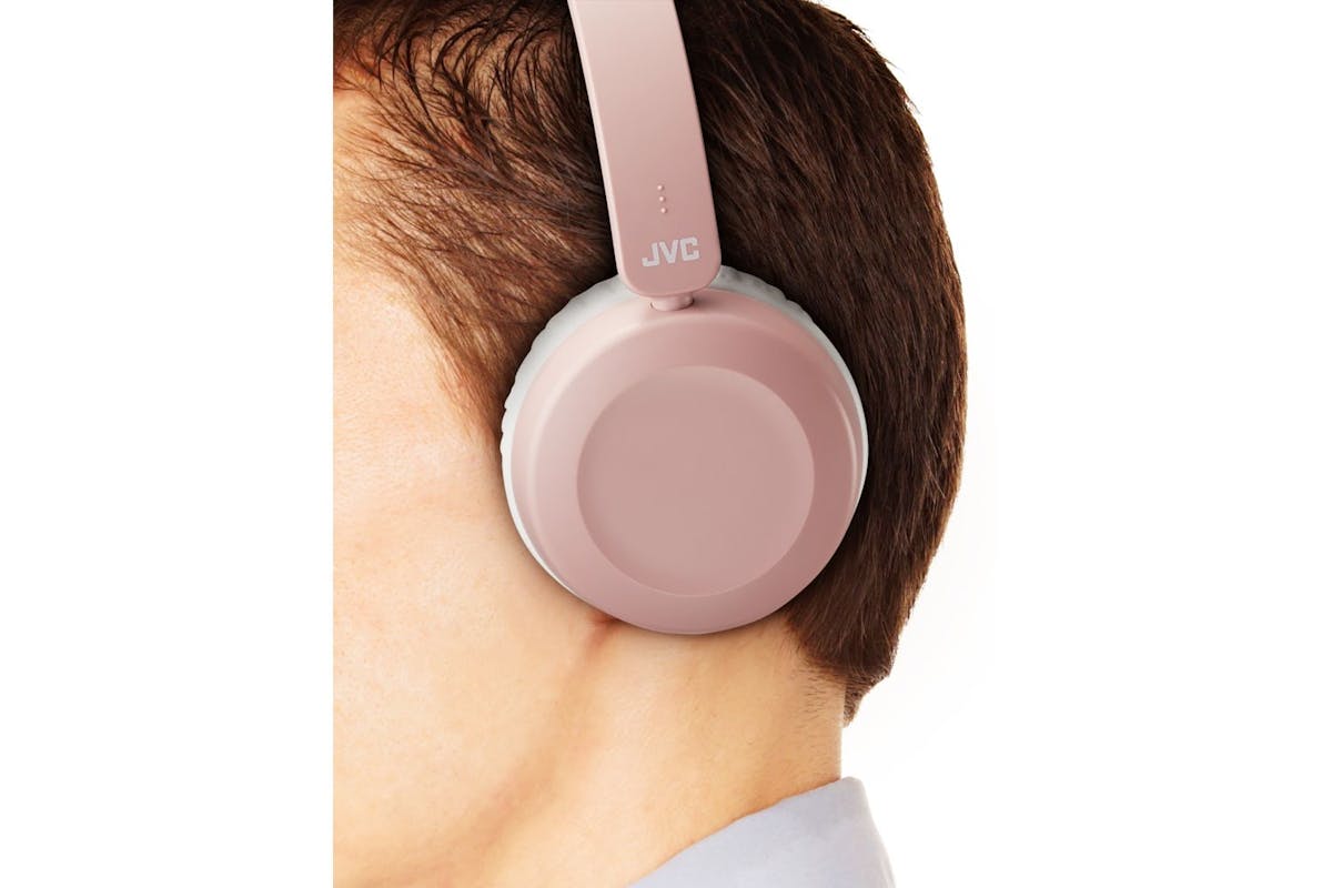 Jvc Dusty Pink Foldable Wired Headphone Integrated Mic On Cable For Smart Phone Single Sided Cable-4