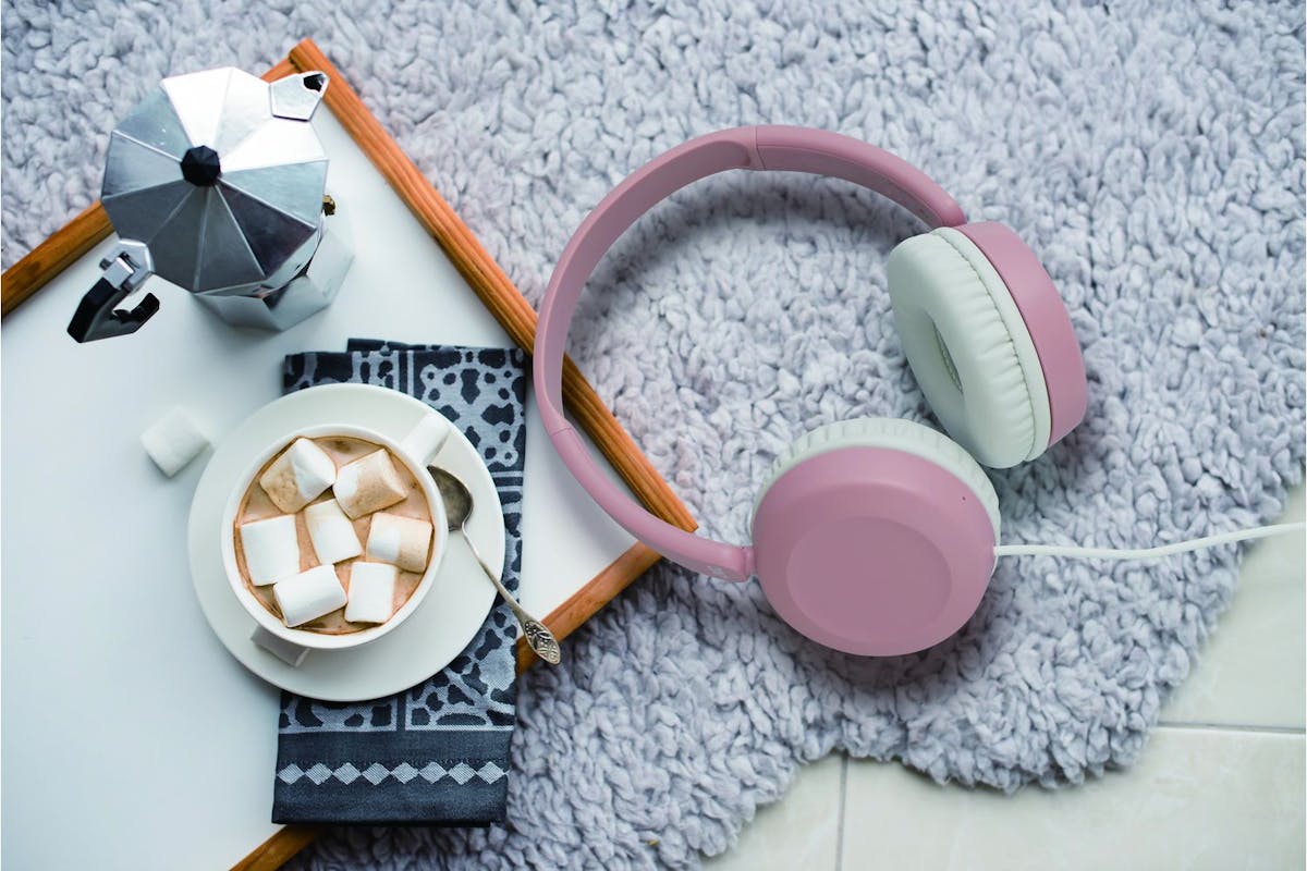 Jvc Dusty Pink Foldable Wired Headphone Integrated Mic On Cable For Smart Phone Single Sided Cable-7