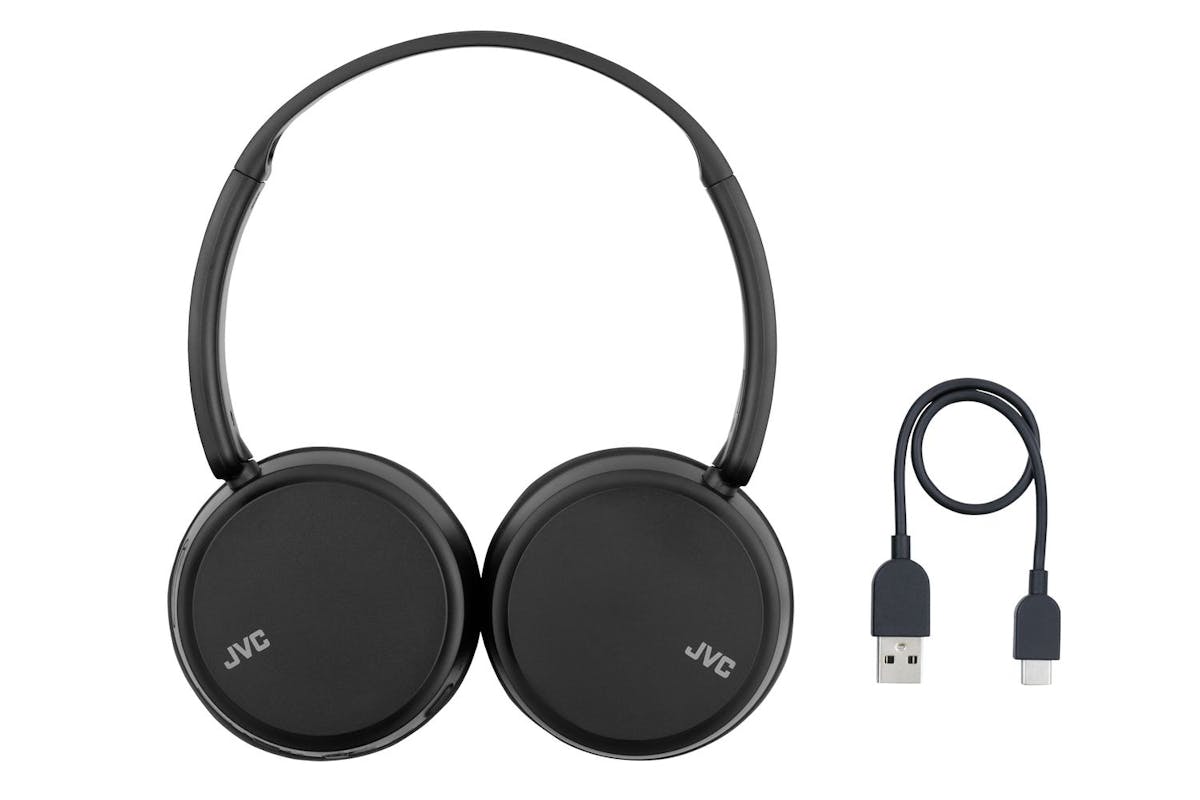 Jvc Carbon Black On Ear Bluetooth Foldable Headphones Upto 35 Hour Use 3 Sound Modes 2 Device Connection Voice Assistant Bt V52-5
