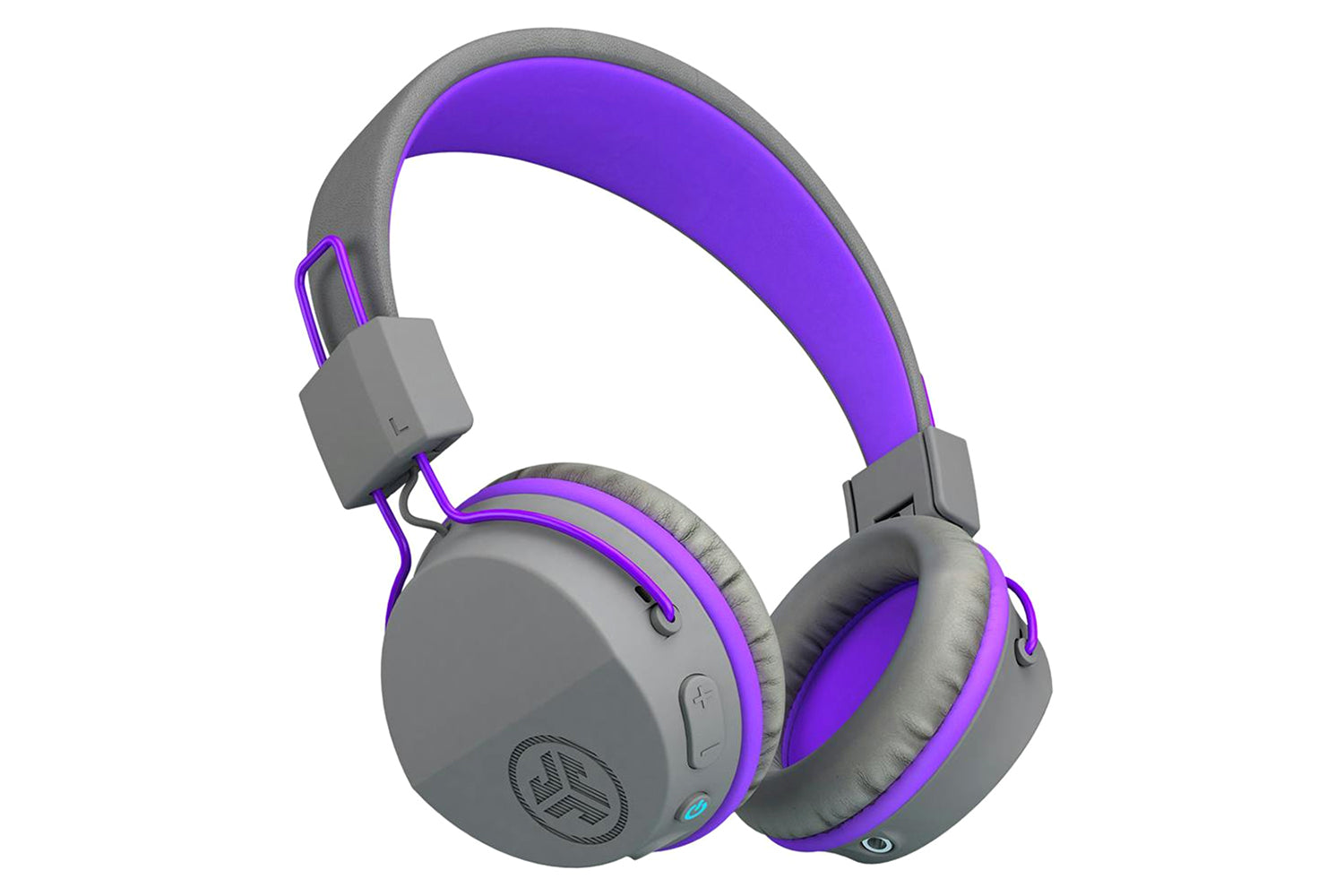 JLab JBuddies Studio Kids On-Ear Wireless Headphones | Graphite/Purple-4