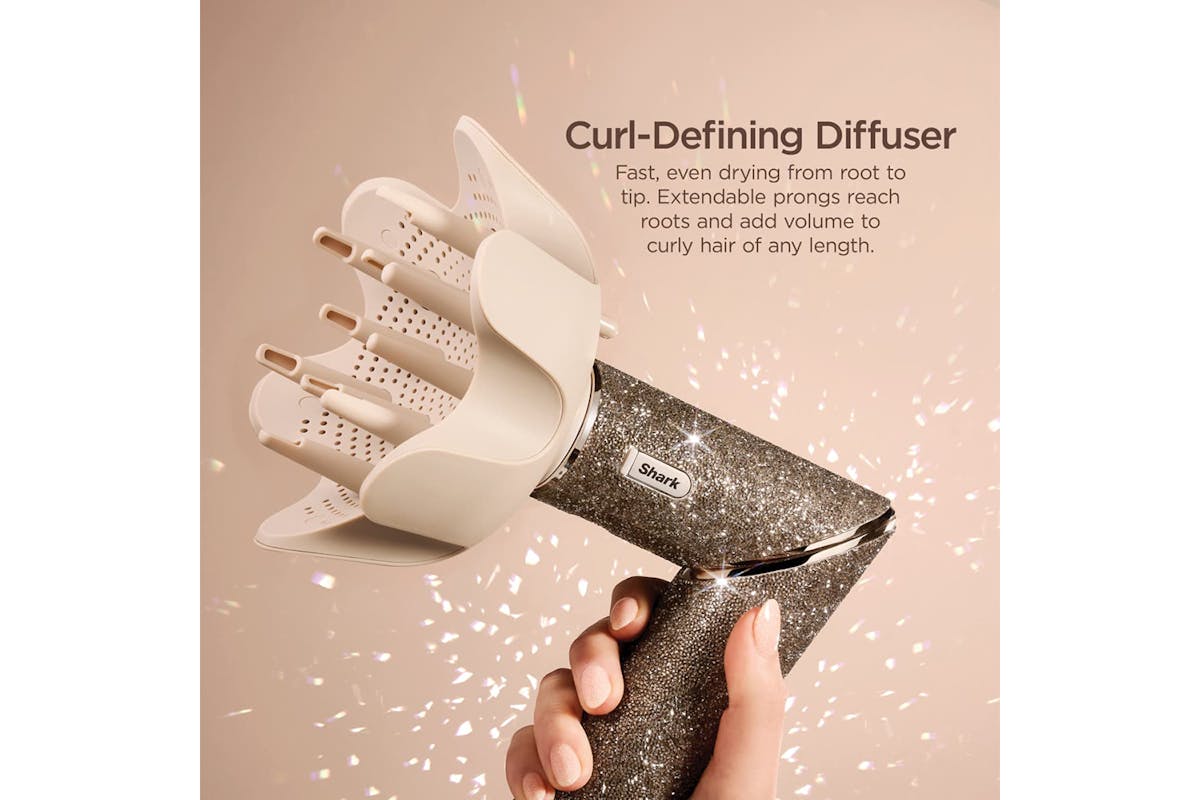 Shark FlexStyle 5-in-1 Air Styler & Hair Dryer Gift Set | HD446JSUK | Champagne Sparkle-3