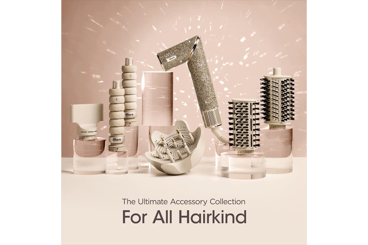 Shark FlexStyle 5-in-1 Air Styler & Hair Dryer Gift Set | HD446JSUK | Champagne Sparkle-8