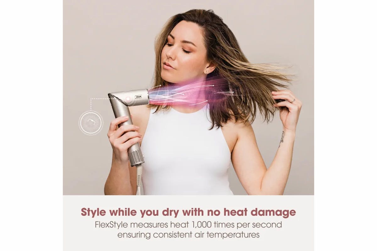 Shark FlexStyle 5-in-1 Air Styler & Hair Dryer Set | HD446SLUK | Stone-13