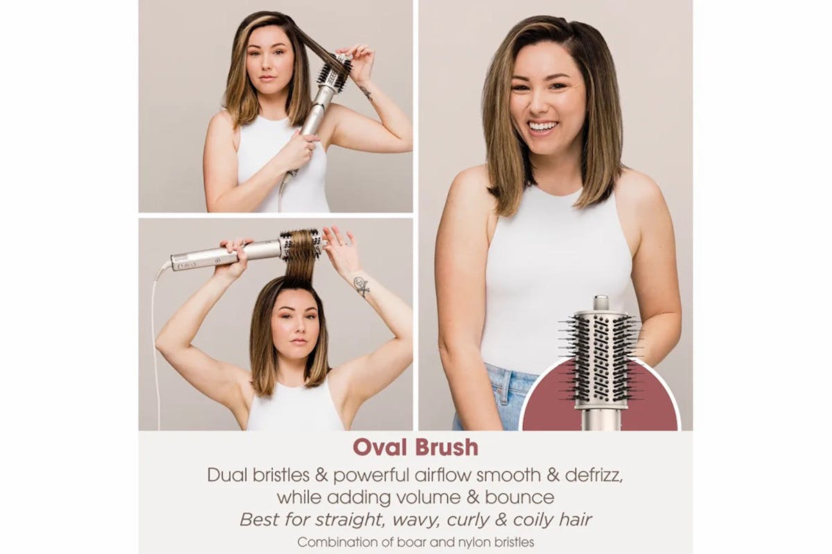 Shark FlexStyle 5-in-1 Air Styler & Hair Dryer Set | HD446SLUK | Stone-9