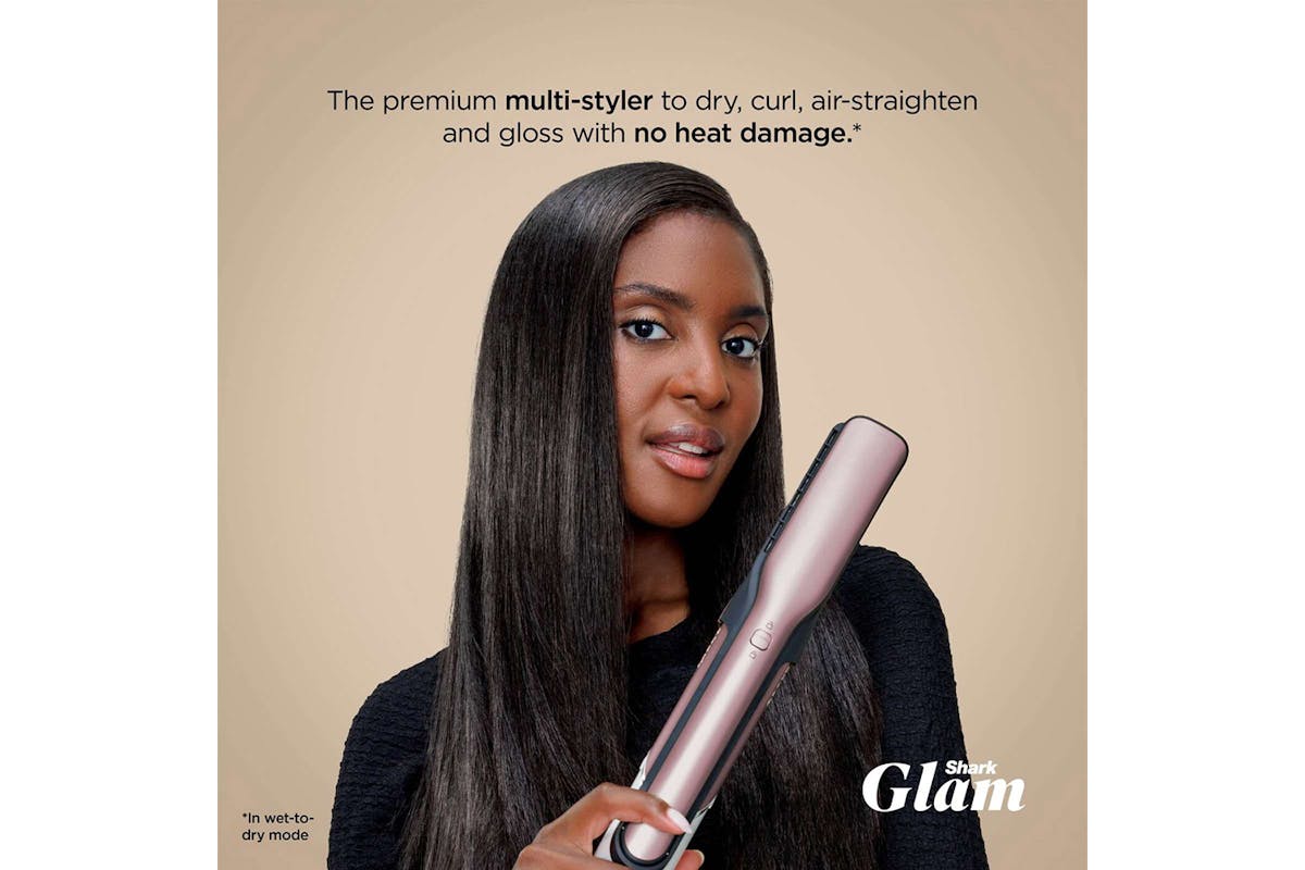 Shark Glam Ceramic & Air Styling and Drying System with FrizzFighter | HD6051SUKPK | Pink