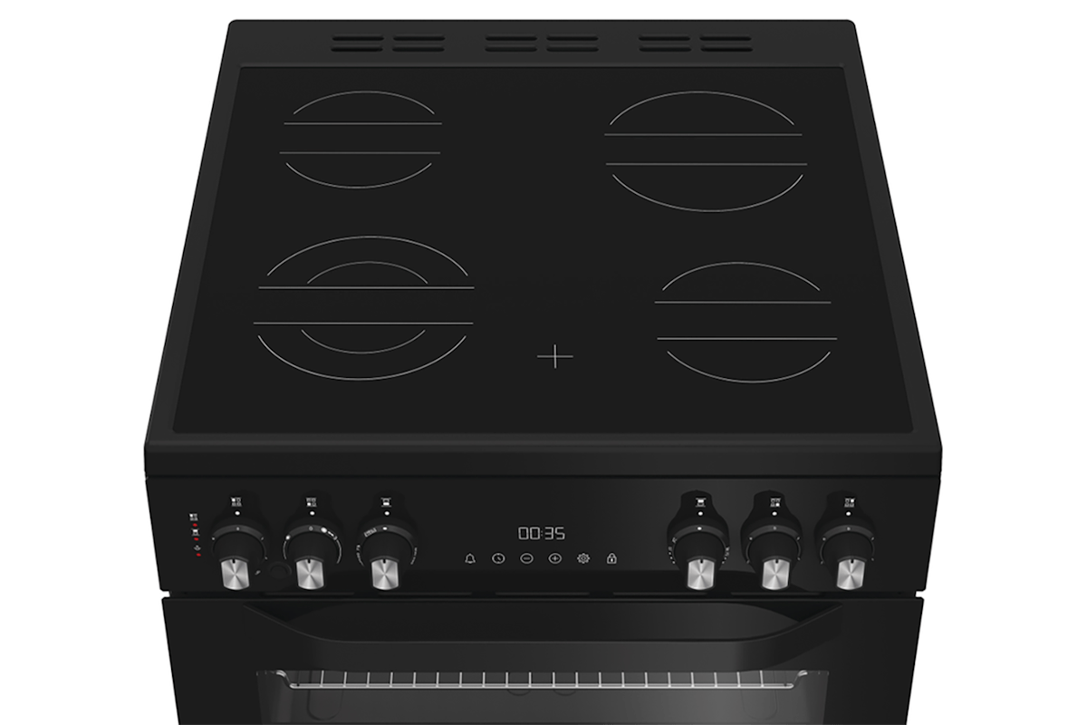 Hotpoint 60cm Double Oven Electric Cooker with Air Fry | HDE6VDCASB1-5