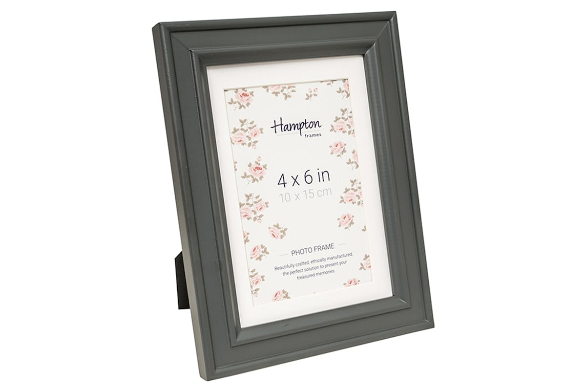 Helena 4 x 6" Photo Frame | Dark Grey-2