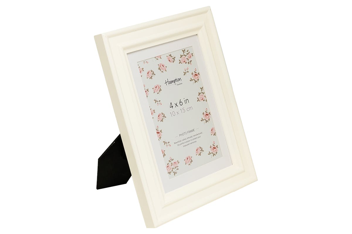 Helena 6x4" Photo Frame | White-2