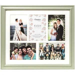 Helena 5 Aperture Photo Frame | Sage-2