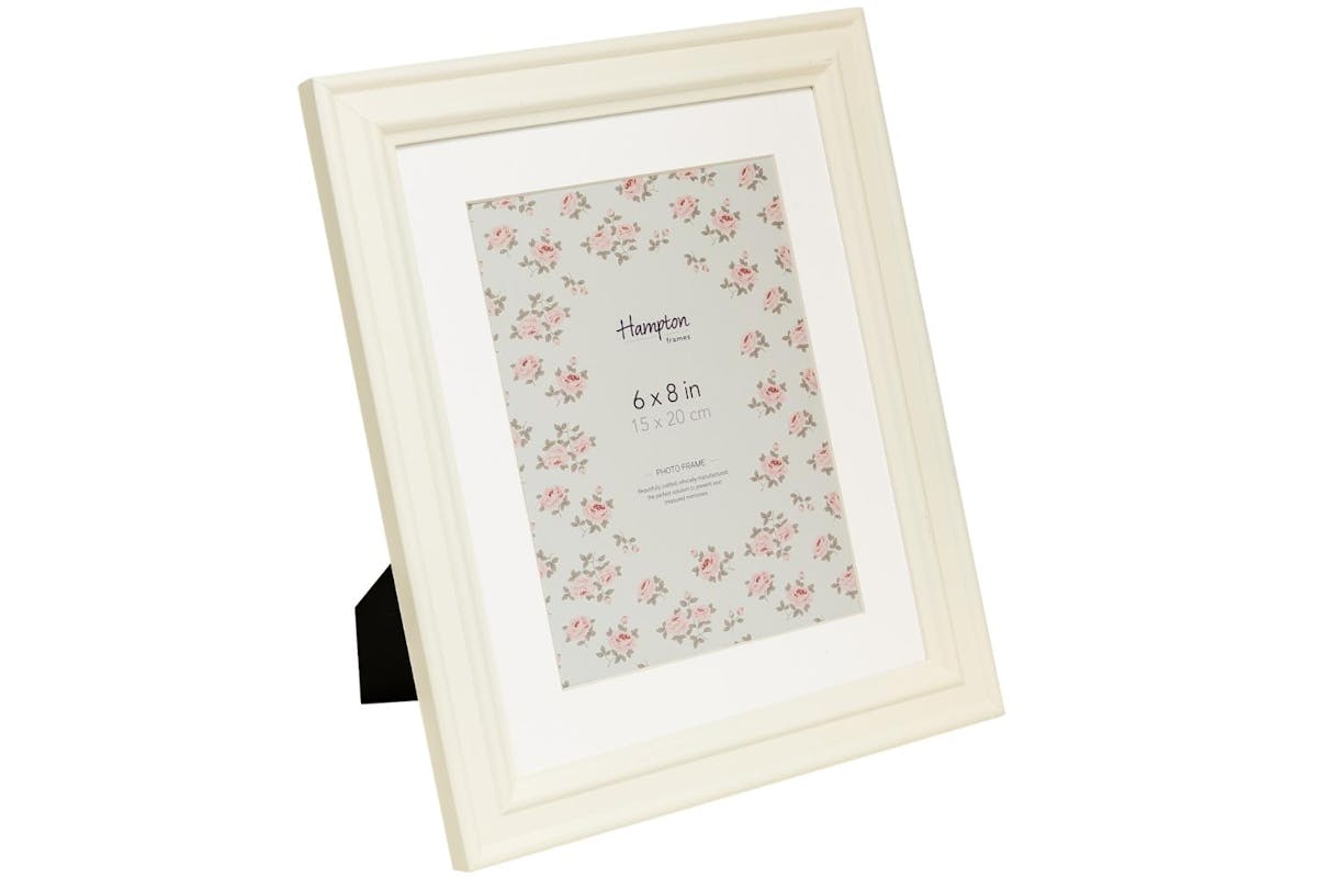 Helena 6×8" Photo Frame | White-2