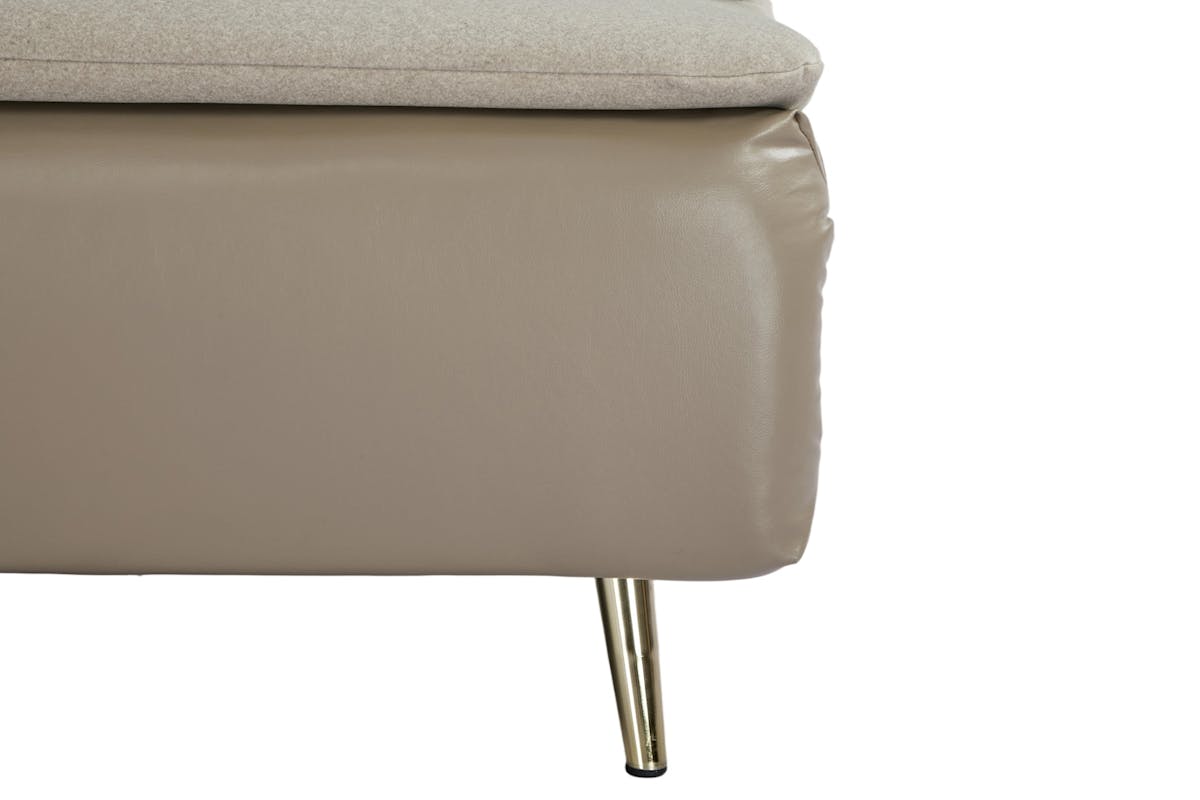 Henry 1 Seater Armless Sofa Bed | Taupe-10