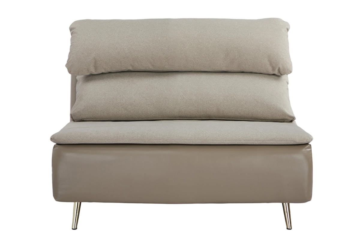 Henry 1 Seater Armless Sofa Bed | Taupe