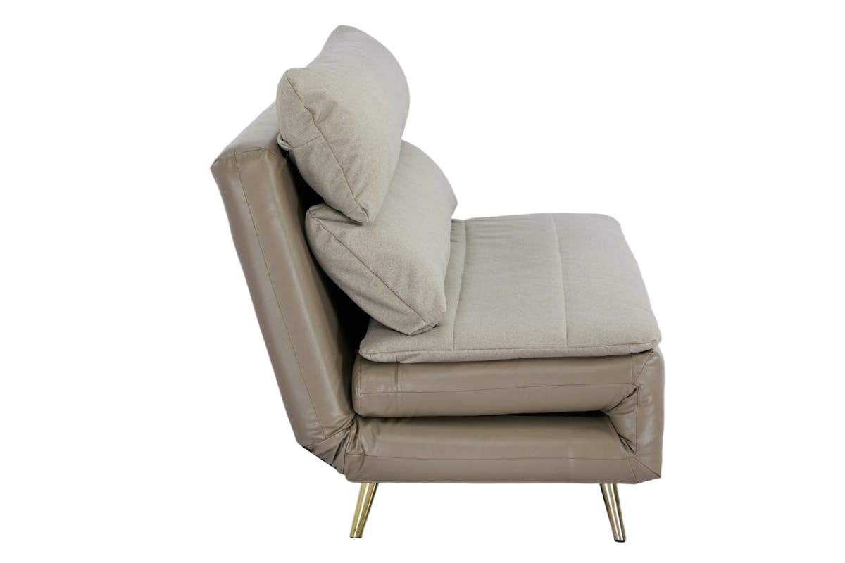 Henry 1 Seater Armless Sofa Bed | Taupe-3