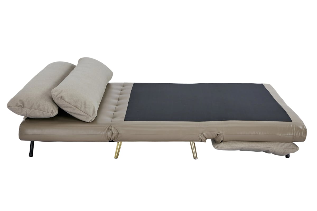 Henry 1 Seater Armless Sofa Bed | Taupe-6