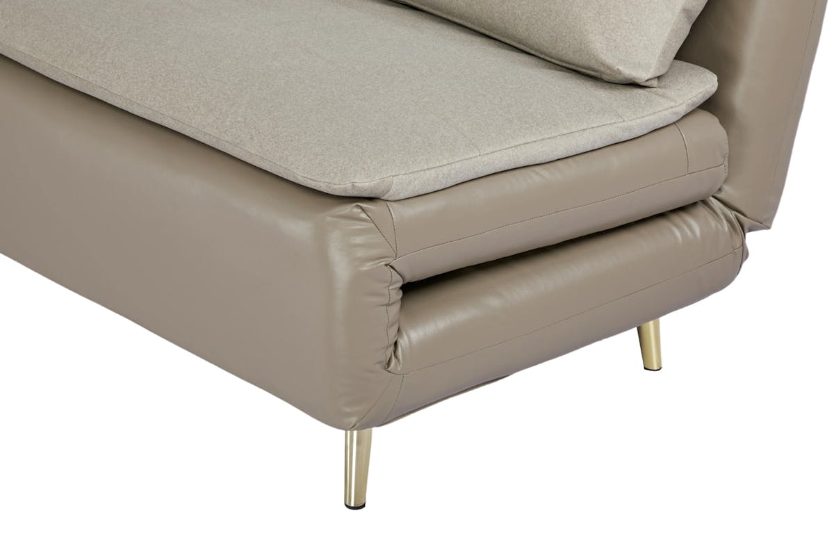Henry 1 Seater Armless Sofa Bed | Taupe-8