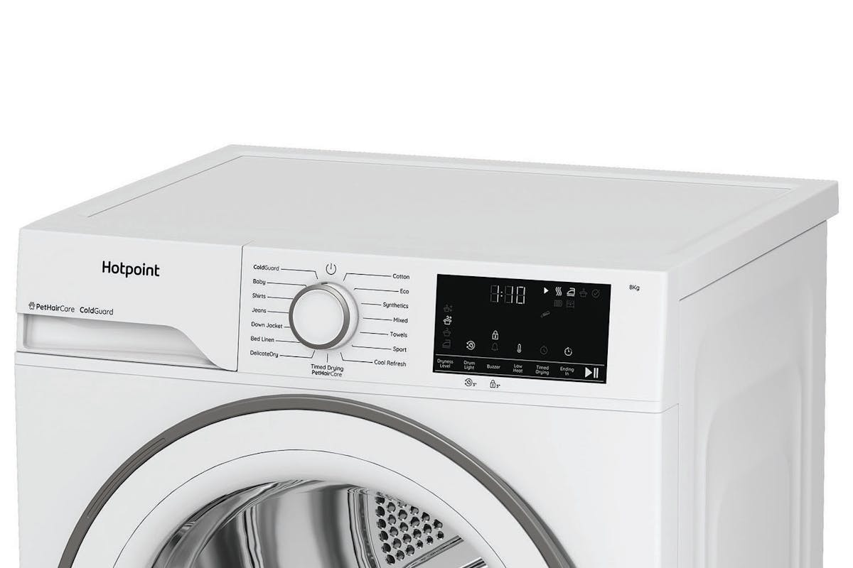 Hotpoint Freestanding 8kg Heat Pump Tumble Dryer - ColdGuard Technology | HHDD80WWIRE-3