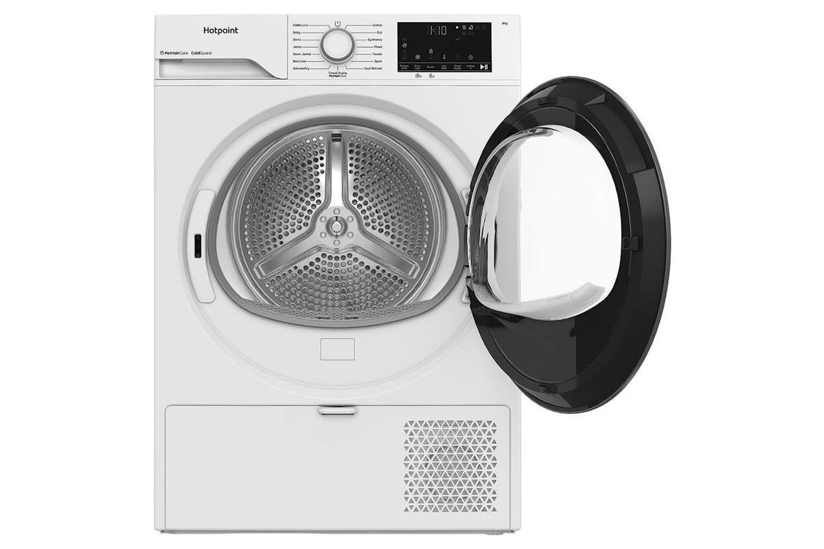 Hotpoint Freestanding 8kg Heat Pump Tumble Dryer - ColdGuard Technology | HHDD80WWIRE-9