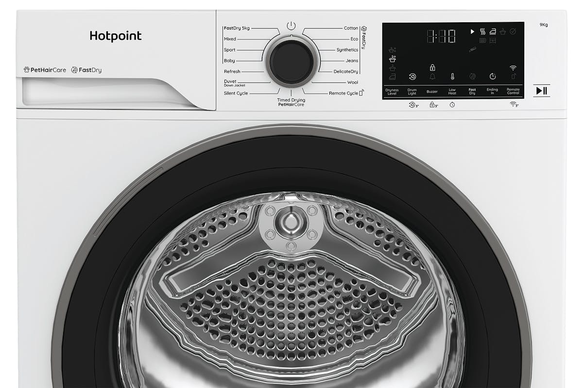 Hotpoint Freestanding 9kg Heat Pump Tumble Dryer | HHDW90WWIRE-8