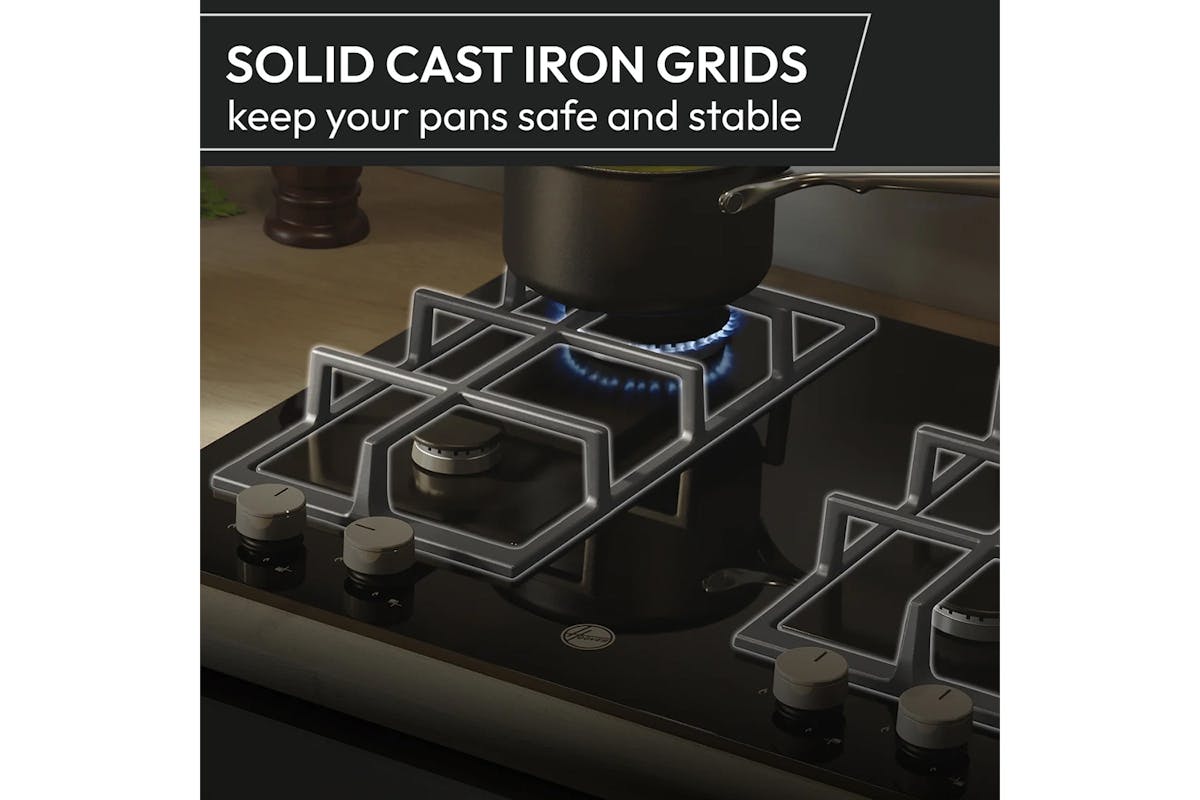 Hoover H-HOB 300 60cm Gas Hob | HHG6BRMX-4