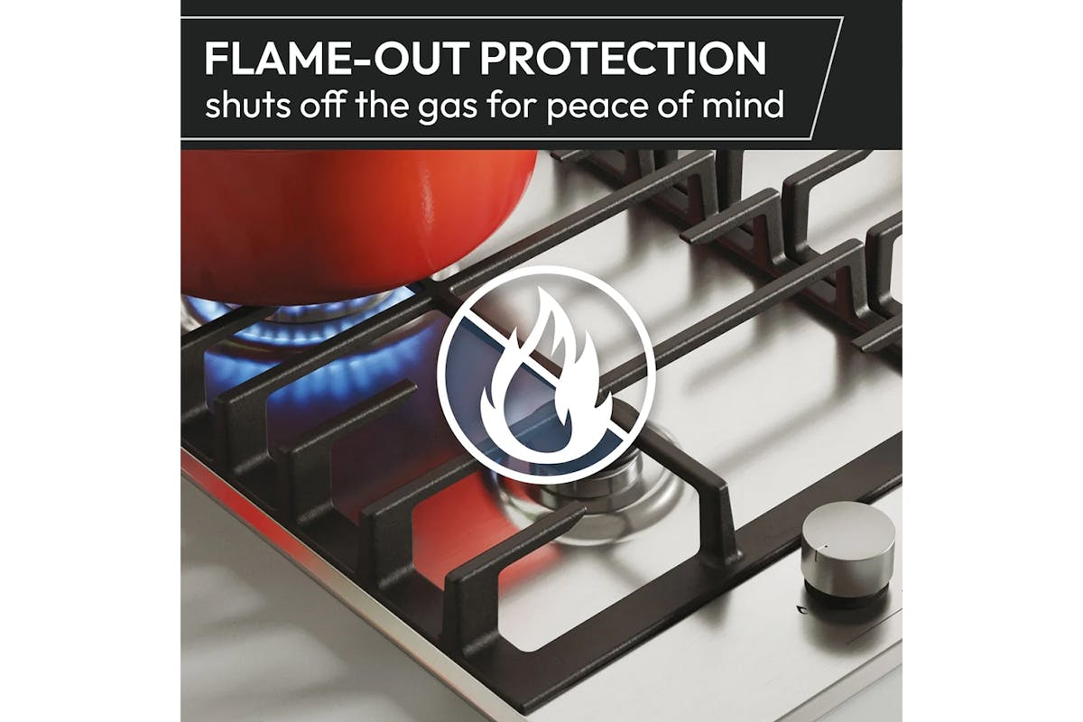 Hoover H-HOB 300 60cm Gas Hob | HHG6BRMX-6