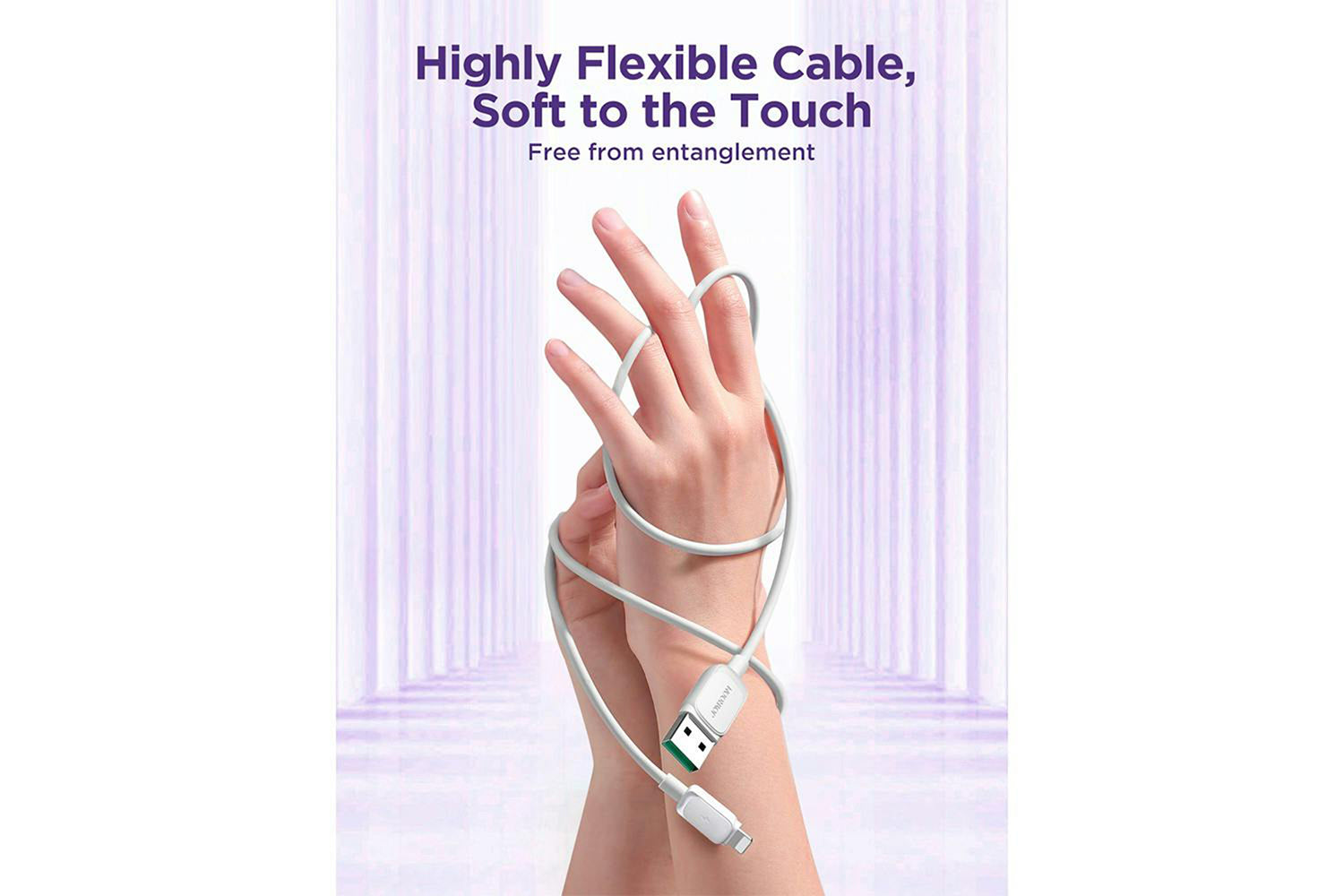 Joyroom USB-A to Lightning Fast Charging Data Cable | 1.2m | White-4