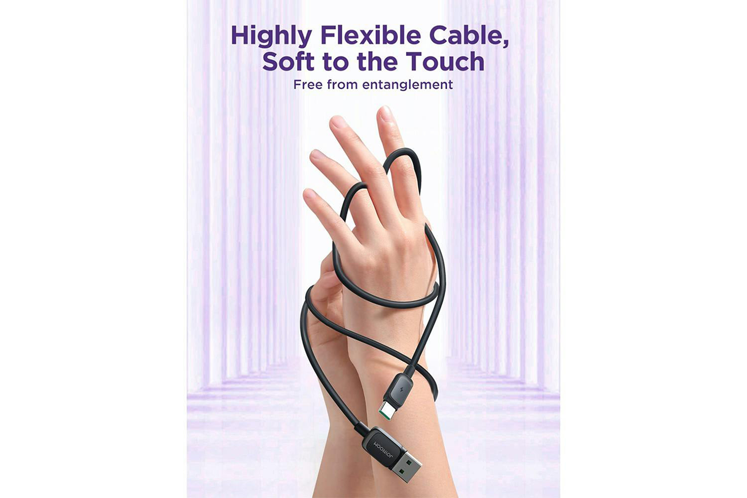 Joyroom USB-A to Type-C Fast Charging Data Cable | 1.2m | Black-3