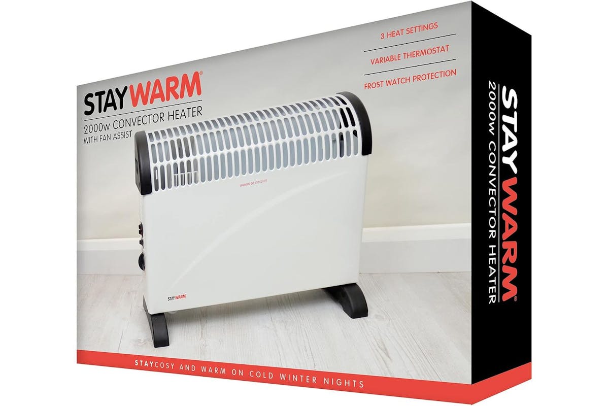 Staywarm | Staywarm 2000w Convector Heater | White | Adjustable Heater-2