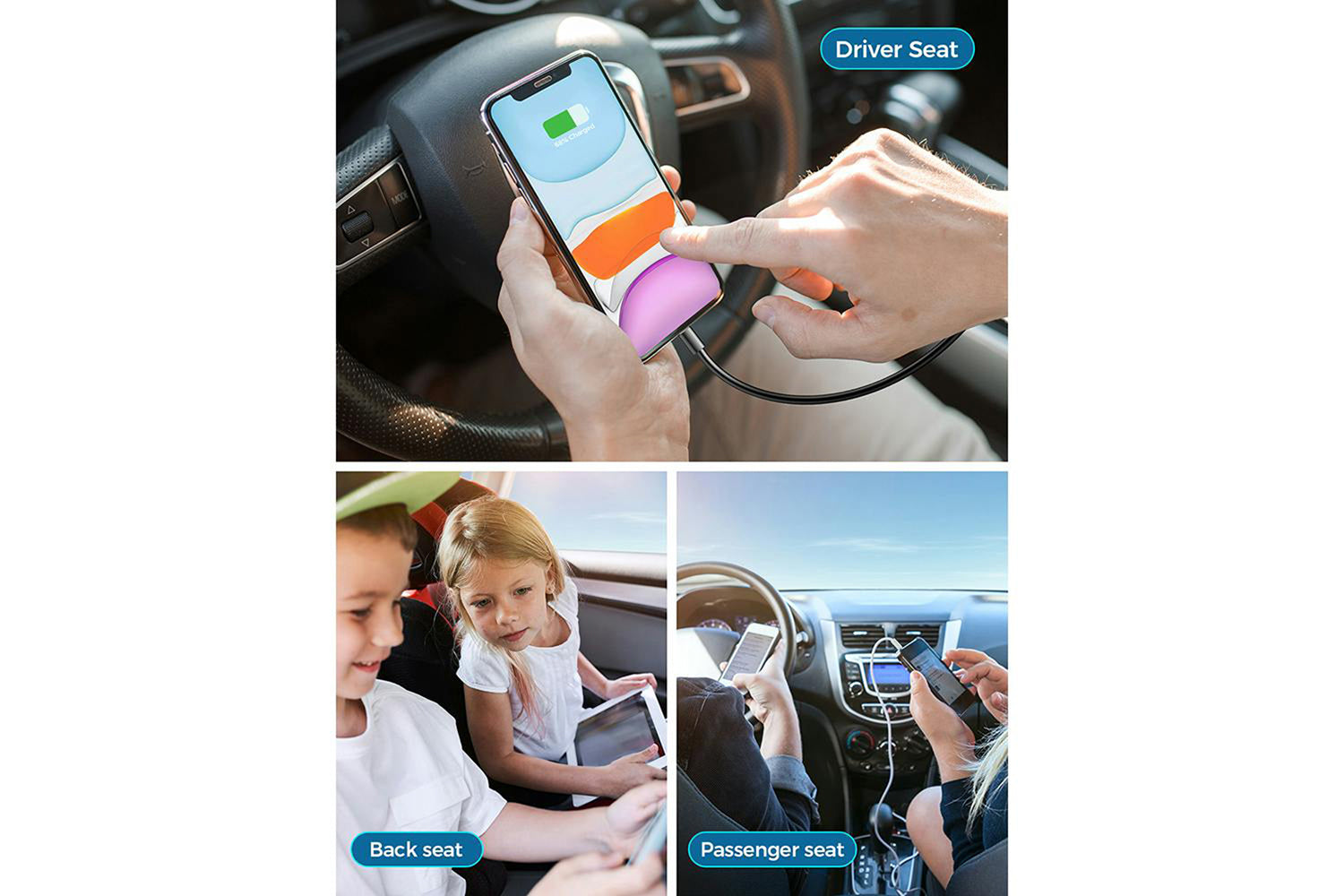 Joyroom 72W Multi-Port Fast Car Charger-2