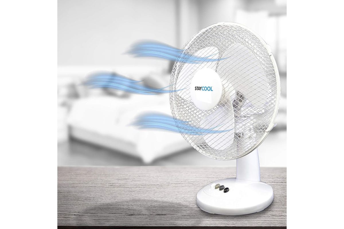 Staycool | Desk Fan | White | 12"-4