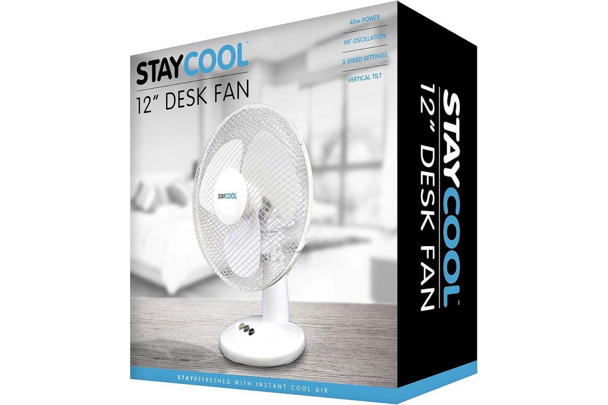 Staycool | Desk Fan | White | 12"-5